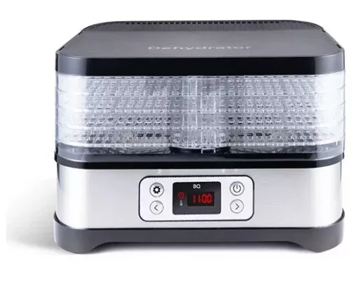 Сушилка для овощей и фруктов BQ FD1001 черный-стальной