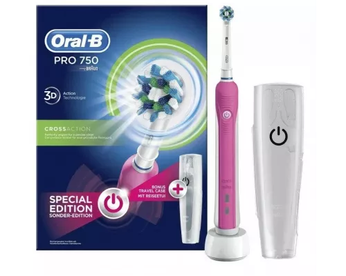 Электрическая зубная щетка Oral-B PRO 750 PINK