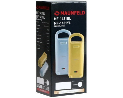 Вафельница MAUNFELD MF-1431YL желтый Вафельница MAUNFELD MF-1431YL желтый
