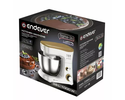 Миксер Endever Sigma-26 белый/коричневый