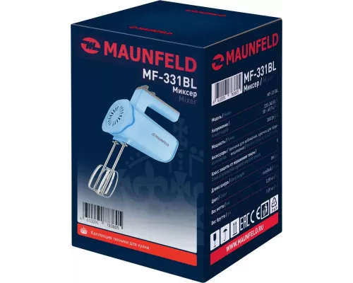 Миксер MAUNFELD MF-331BL голубой