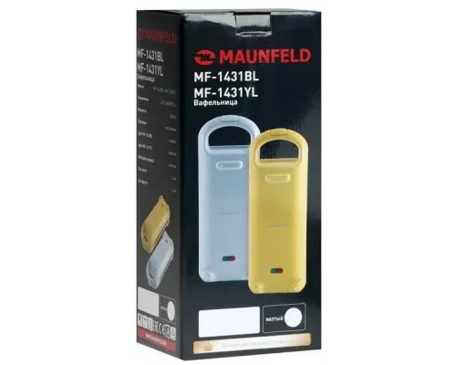 Вафельница MAUNFELD MF-1431BL голубой