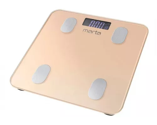 Весы напольные MARTA MT-1607 золотистый опал