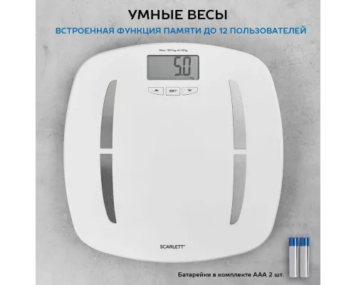 Весы напольные Scarlett SC-BS33ED80