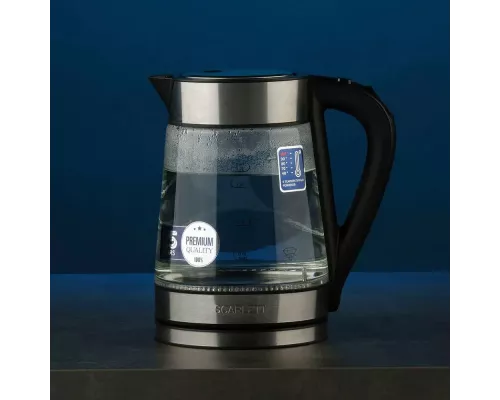 Чайник Scarlett SC-EK27G55 черный/серебристый