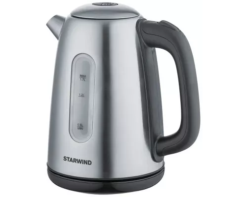 Чайник StarWind SKS3210 серебристый/черный сталь