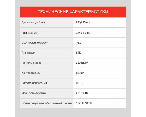 Телевизор StarWind SW-LED55UG403