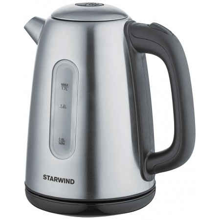 Чайник STARWIND SKS3210 серебристый/черный сталь