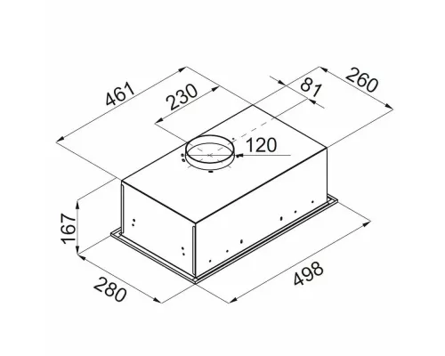 Встраиваемая вытяжка MAUNFELD Crosby Singl 5028 белый
