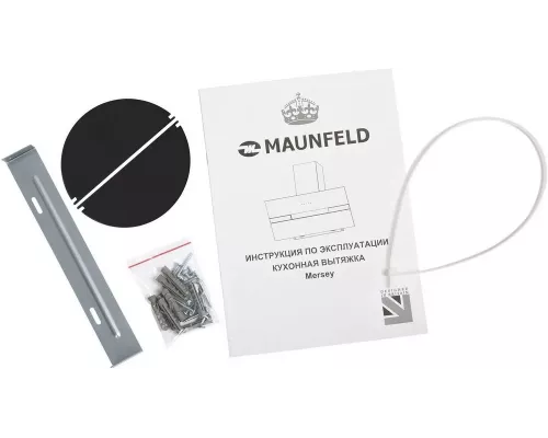 Вытяжка MAUNFELD MERSEY 60 нерж/белое стекло