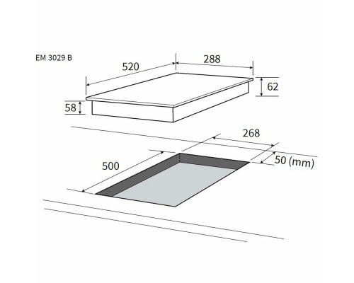 Варочная поверхность NORDFROST EM 3029 B