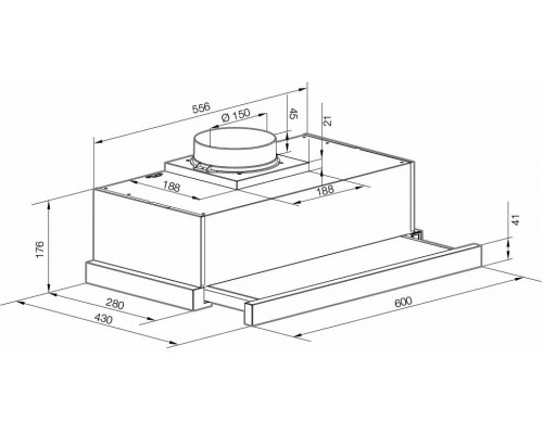 Встраиваемая вытяжка Graude DHF 60.0 W