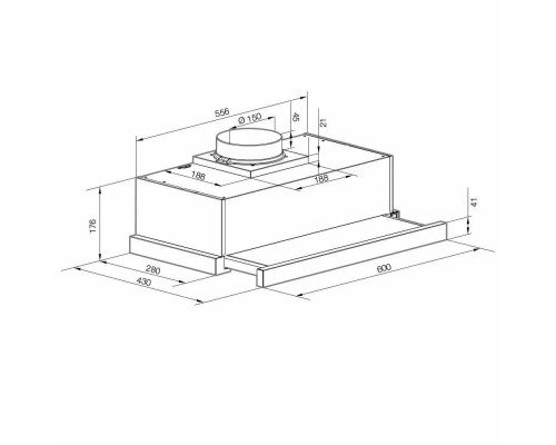 Встраиваемая вытяжка Graude DHF 60.0 W