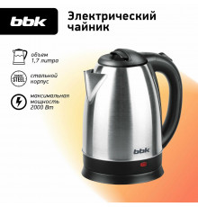 Чайник BBK EK1763S нержавеющая сталь/черный