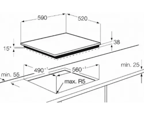 Варочная поверхность Electrolux EHF 6343 FOK