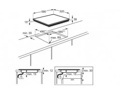 Варочная поверхность Electrolux EHF 6343 FOK