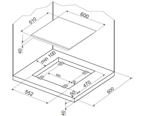 Варочная поверхность Hansa BHGI63100015