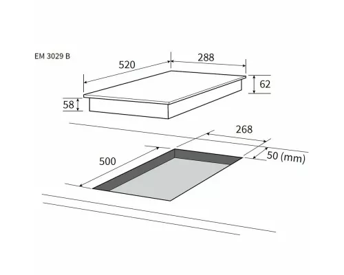 Варочная поверхность NORDFROST EM 3029 B