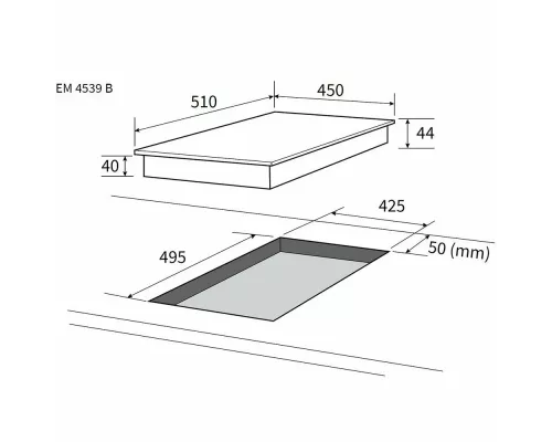 Варочная поверхность NORDFROST EM 4539 B
