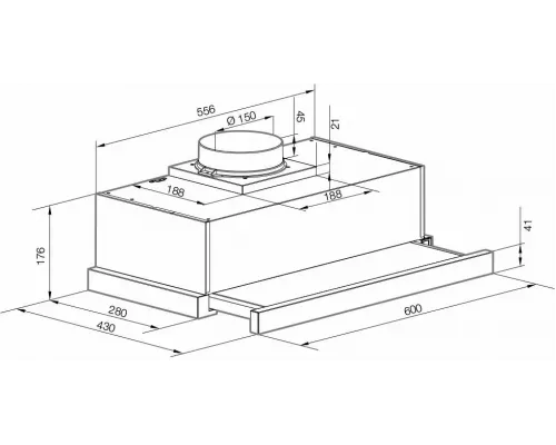 Встраиваемая вытяжка Graude DHF 60.0 W