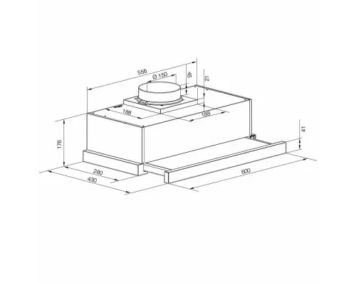 Встраиваемая вытяжка Graude DHF 60.0 W