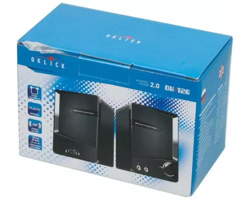 Акустическая система OKLICK OK-126 2.0 черный