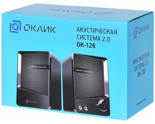 Акустическая система OKLICK OK-126 2.0 черный