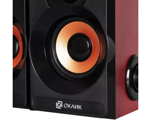 Акустическая система OKLICK OK-161 2.0 темное дерево