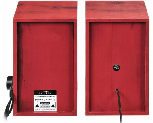 Акустическая система OKLICK OK-161 2.0 темное дерево