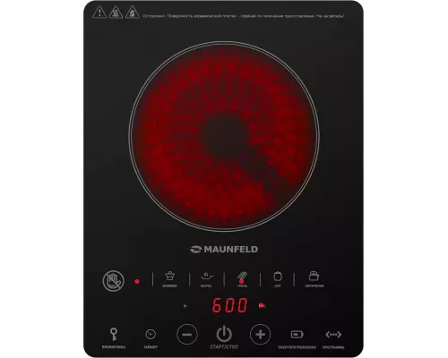 Настольная плита MAUNFELD EVCE.F291-BK черный