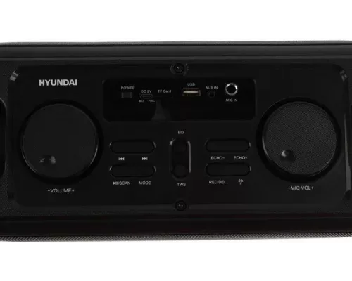 Портативная колонка Hyundai H-PS1030 черный/черный