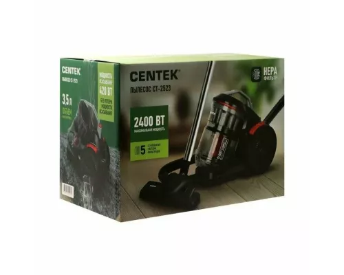 Пылесос Centek CT-2523 черный/красный
