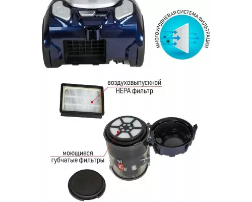 Пылесос JVC JH-VC410 синий