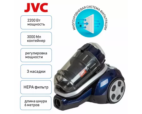 Пылесос JVC JH-VC410 синий