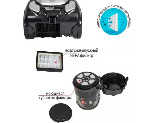 Пылесос JVC JH-VC411 серый