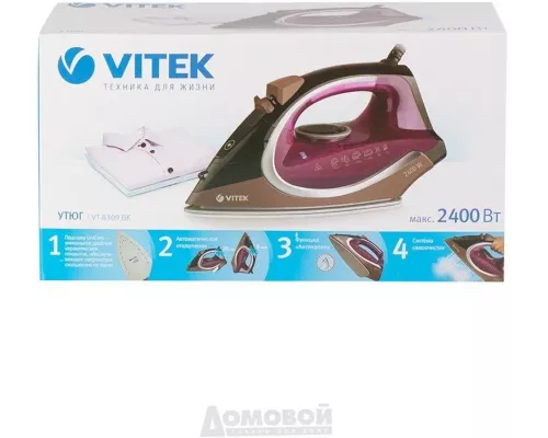 Утюг VITEK VT-8309 BK корич/черный