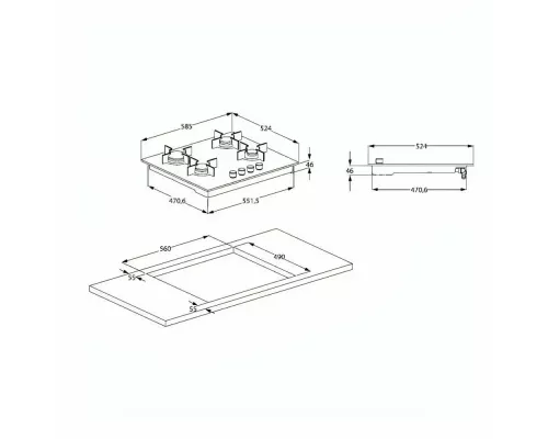 Варочная поверхность Beko HILG64235S