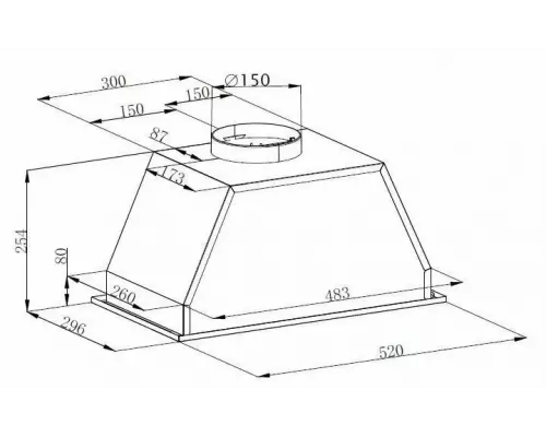 Встраиваемая вытяжка Graude LB 52.0 EL