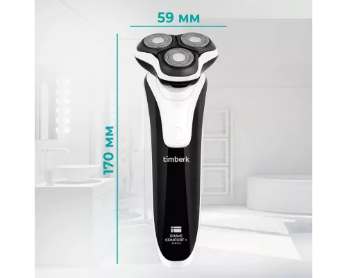 Бритва Timberk T-SHR41LW, Черный с белым