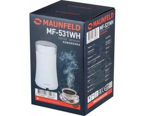 Кофемолка MAUNFELD MF-531WH