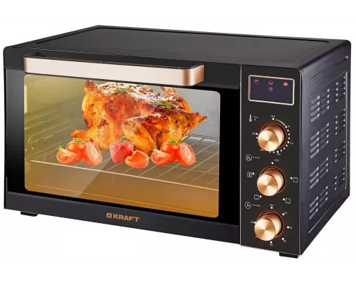 Мини-печь KRAFT KF-MO 3506 KGLB (черный/золото)