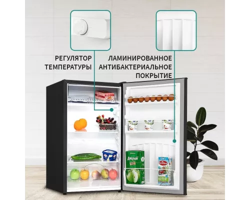 Холодильник NORDFROST NR 403 B черный матовый