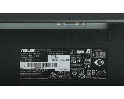 Монитор LCD 23.8" Asus VY249HE 23.8" Full HD (1920 x 1080) IPS Monitor, 16:9, 75Hz, 1ms MPRT, 250cd/㎡, HDMI, VGA, 3.5mm jack, FreeSync, Eye Care+, Low Blue Light, Flicker Free, Vesa Монитор LCD 23.8" Asus VY249HE 23.8" Full HD (1920 x 1080) IPS Monitor, 16:9, 75Hz, 1ms MPRT, 250cd/㎡, HDMI, VGA, 3.5mm jack, FreeSync, Eye Care+, Low Blue Light, Flicker Free, Vesa