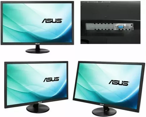 Монитор 21.5'' Asus VP228DE (черный, LED, Wide, 1920x1080, 5ms, 90°/65°, 200 cd/m, 100,000,000:1)
