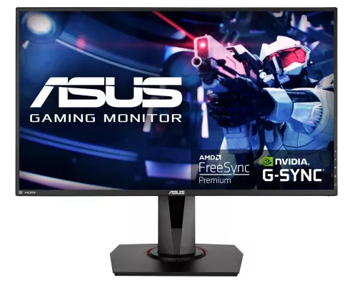 Монитор 27" Asus VG278QR Black (LED, Wide, 1920x1080, 1ms, 170°/160°, 400 cd/m, 100,000,000:1, +DVI, +DP, +HDMI, +2xMM,