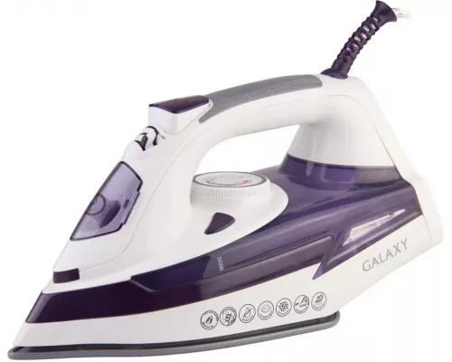 Утюг GALAXY LINE GL 6106, белый/фиолетовый