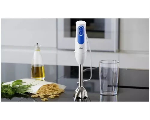 Блендер Braun MQ3045 APERITIVE белый/синий