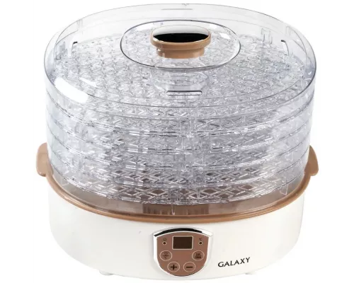 Сушилка для овощей и фруктов GALAXY GL 2637 белый/коричневый