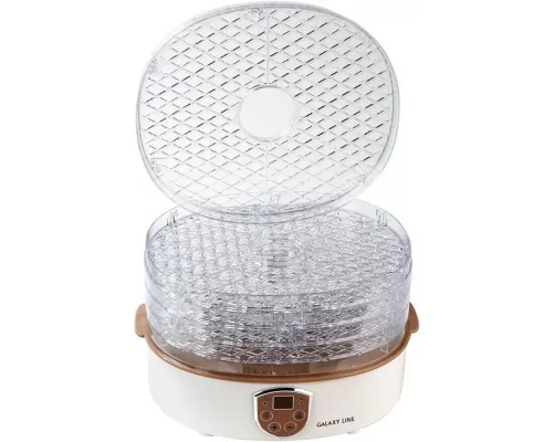 Сушилка для овощей и фруктов GALAXY GL 2637 белый/коричневый