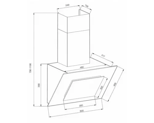 Вытяжка GRAUDE DHK 60.0 EL